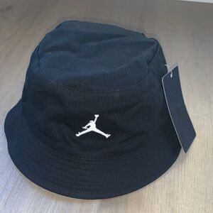 NWT Kids Michael Jordan Black Bucket Hat with Embroidered Logo
